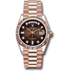 rolex everose gold day date 40mm watch fluted bezel brown ombre diamond dial president bracelet mens watch replica v9yij.jpg