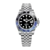 rolex gmt master ii batgirl stainless steel 40mm black dial blueblack ceramic bezel jubilee bracelet 126710blnr replica lcx78.webp