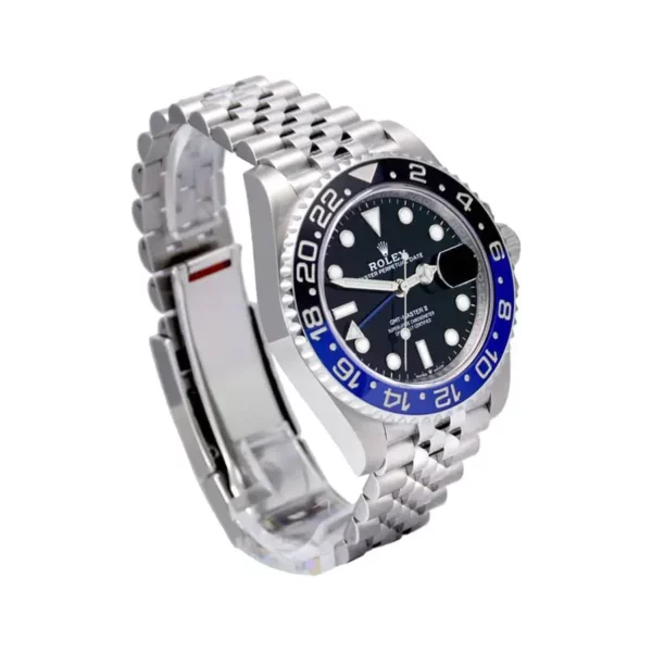 rolex gmt master ii batgirl stainless steel 40mm black dial blueblack ceramic bezel jubilee bracelet 126710blnr replica tnmwu.webp