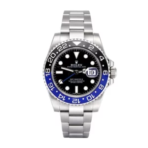 rolex gmt master ii batman stainless steel 40mm black dial blueblack ceramic bezel oyster bracelet 126710blnr replica jeow1.webp