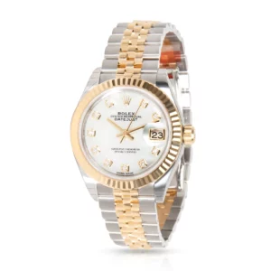 rolex lady datejust 31mm rose goldsteel dial with diamond marker silver dial oyster perpetual watch 1.webp