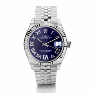 rolex lady datejust 31mm stainless steel blue roman dial oyster perpetual jubilee bracelet watch 1.jpg