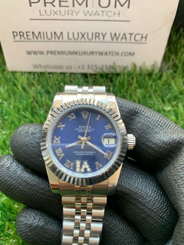 rolex lady datejust 31mm stainless steel blue roman dial oyster perpetual jubilee bracelet watch replica bolca.jpg