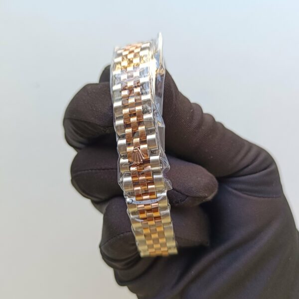 rolex lady datejust 31mm steel and everose gold chocolate dial diamond wrist watch replica glixn.jpg