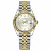 rolex lady datejust 31mm two tone goldsteel silver roman dial oyster perpetual watch.jpg