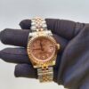 rolex lady datejust 31mm two tone orange dial diamond oyster perpetual jubilee bracelet watch replica rmmuf.jpg