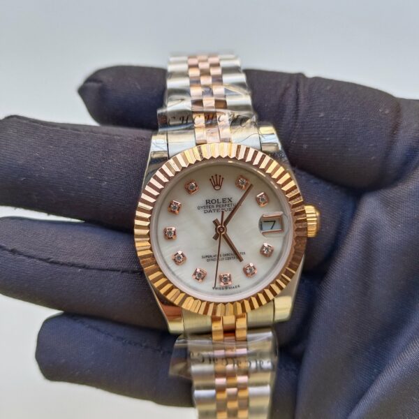 rolex lady datejust 31mm two tone rose goldsteel mop dial with diamond marker oyster perpetual watch replica uchcj.jpg