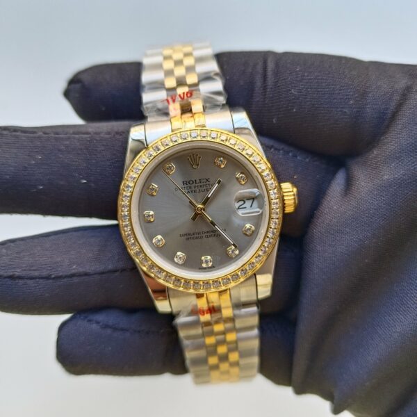 rolex lady datejust 31mm two tone yellow gold sliver dial diamond oyster perpetual jubilee bracelet watch replica gcnjn.jpg