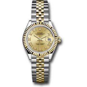 rolex lady datejust 31mm two tone yellow roman dial oyster perpetual jubilee bracelet watch replica k1zz6.jpg