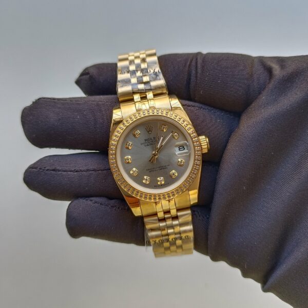 rolex lady datejust 31mm yellow gold sliver dial with diamond marker oyster perpetual jubilee bracelet watch replica 3efe6.jpg