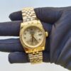 rolex lady datejust 31mm yellow gold yellow dial with diamond marker oyster perpetual jubilee bracelet watch replica pe901.jpg