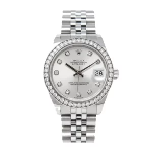 rolex lady datejust steel and white gold 31mm watch diamond bezel silver diamond dial jubilee bracele watch replica 0xmwl.webp