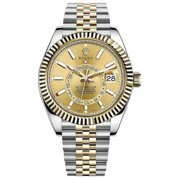 rolex sky dweller champagne dial 42mm yellow gold bezel two tone jubilee mens watch 326933 1.jpg