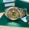 rolex sky dweller champagne dial 42mm yellow gold tow tone oyster mens watch 326933 replica ymlil.jpg