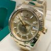 rolex sky dweller champagne dial yellow gold mens oyster bracelet watch 32693842 replica ihrjy.jpg