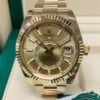 rolex sky dweller champagne dial yellow gold mens oyster bracelet watch 32693842 replica ipfve.jpg