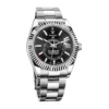 rolex sky dweller stainless steel 42mm black index dial fluted white gold bezel oyster bracelet 326934 replica fmrav.webp