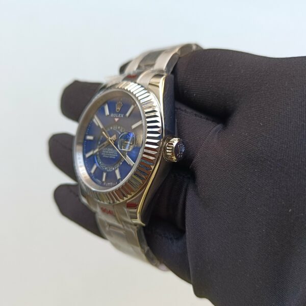 rolex sky dweller stainless steel 42mm blue index dial fluted white gold bezel oyster bracelet 326934 replica gti6q.jpg