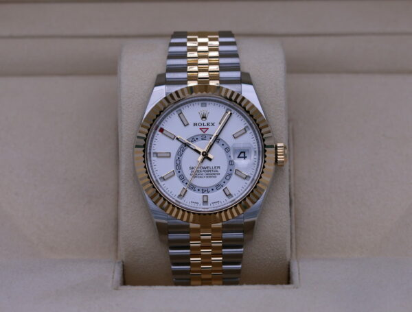 rolex sky dweller white dial 42mm yellow gold bezel two tone mens watch 326933 replica t8fiy.jpg