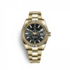 rolex sky dweller yellow gold 42mm black index dial fluted bezel oyster bracelet 326938 replica kpc6o.jpg