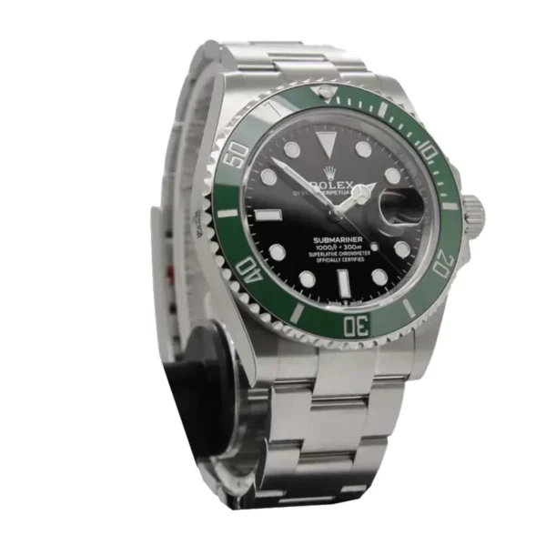 rolex submariner 41 black dial kermit green bezel automatic chronometer mens watch 126610lv new replica te2ul.webp