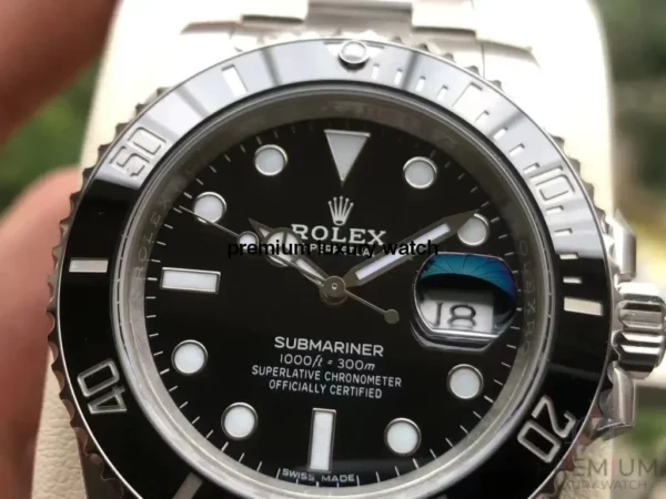 rolex submariner 41mm automatic chronometer black dial mens watch high quality with box anlet.webp