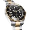 rolex submariner 41mm black dial stainless steel and yellow gold bracelet automatic mens watch replica lhat4.webp