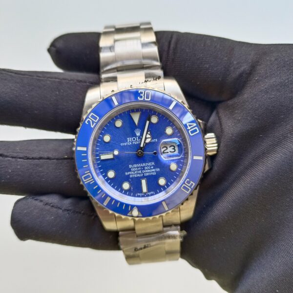 rolex submariner date white gold 40mm blue dial ceramic bezel oyster bracelet 116619lb replica dpmgu.jpg