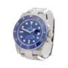 rolex submariner date white gold 40mm blue dial ceramic bezel oyster bracelet 116619lb replica uj46t.webp