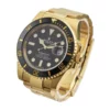 rolex submariner date yellow gold 40mm black dial ceramic bezel oyster bracelet 116618ln replica muavx.webp