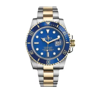 rolex submariner date yellow goldsteel blue 41mm dial ceramic bezel oyster bracelet 126613lb 1.webp