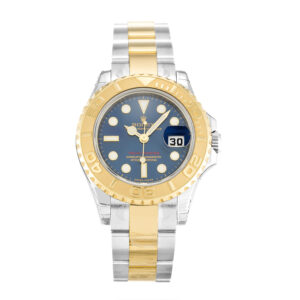 rolex yacht master 40 yellow goldstainless steel blue dial oyster bracelet watch replica rbfn3.jpg