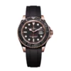 rolex yacht master 40mm automatic black dial everose gold watch replica vk9mm.webp