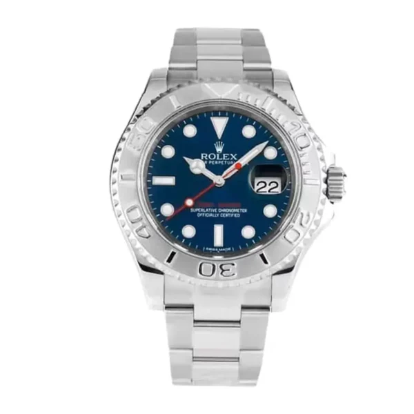 rolex yacht master 40mm stainless steel blue dial bezel oyster bracelet 116622 replica g3crn.webp