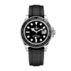 rolex yacht master 42mm white gold black dial matte black oysterflex strap 226659 replica a6jmc.webp